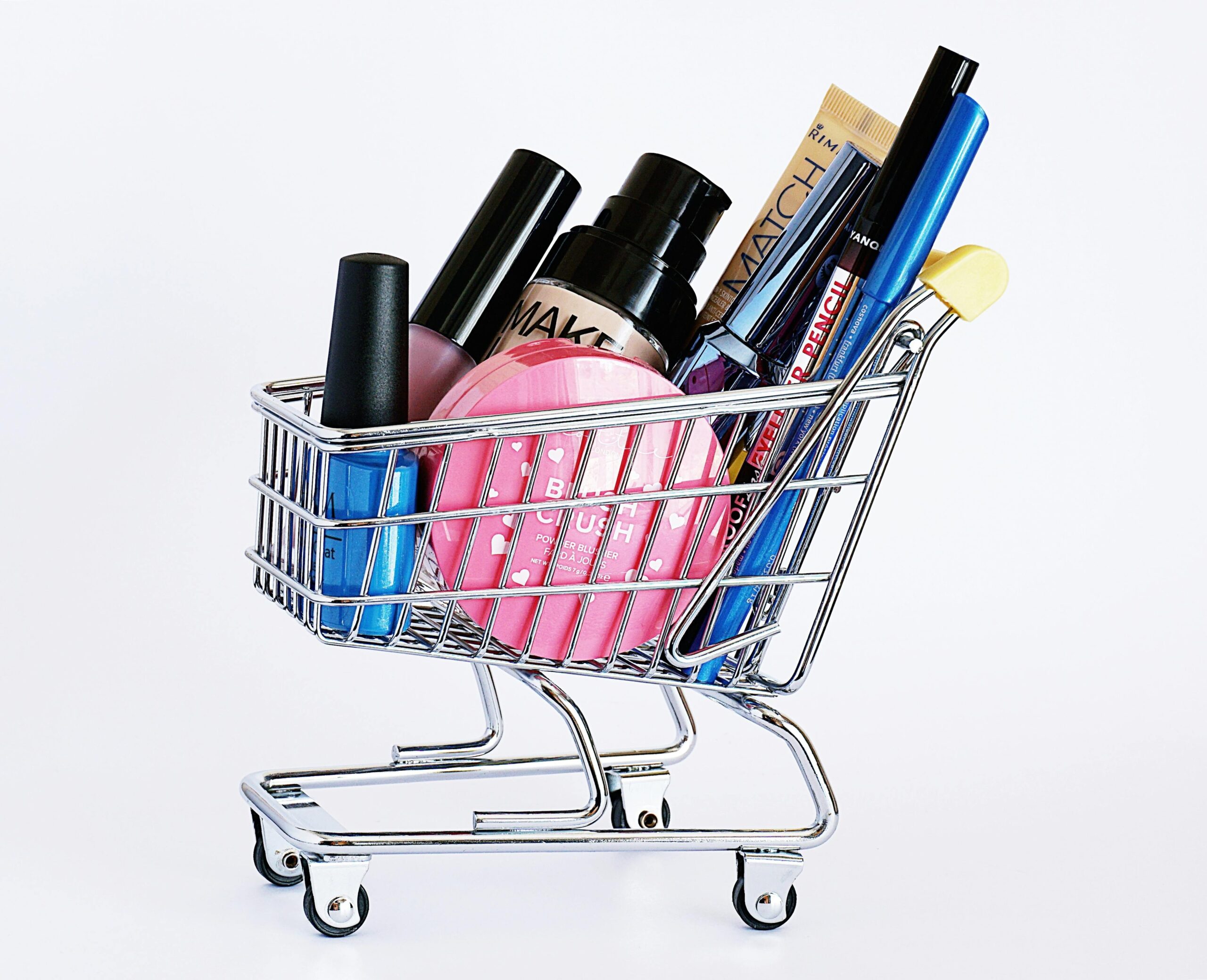 An organized setup featuring brushes, sponges, and other essential makeup tools