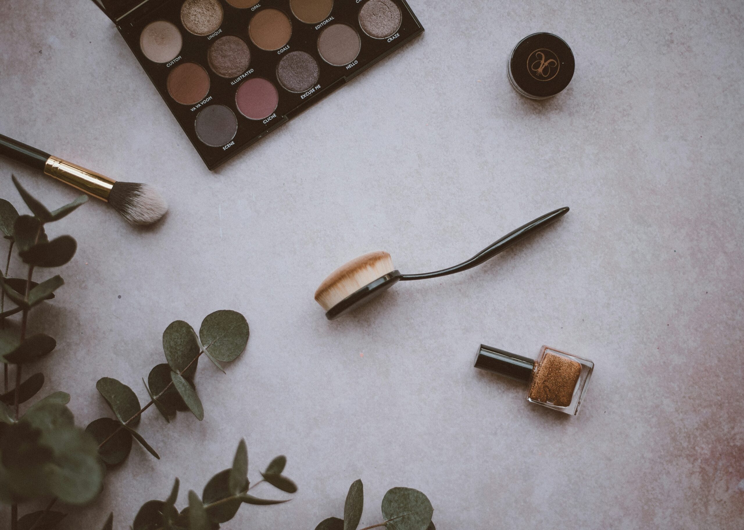 Flowchart showing steps to curate drugstore makeup essentials