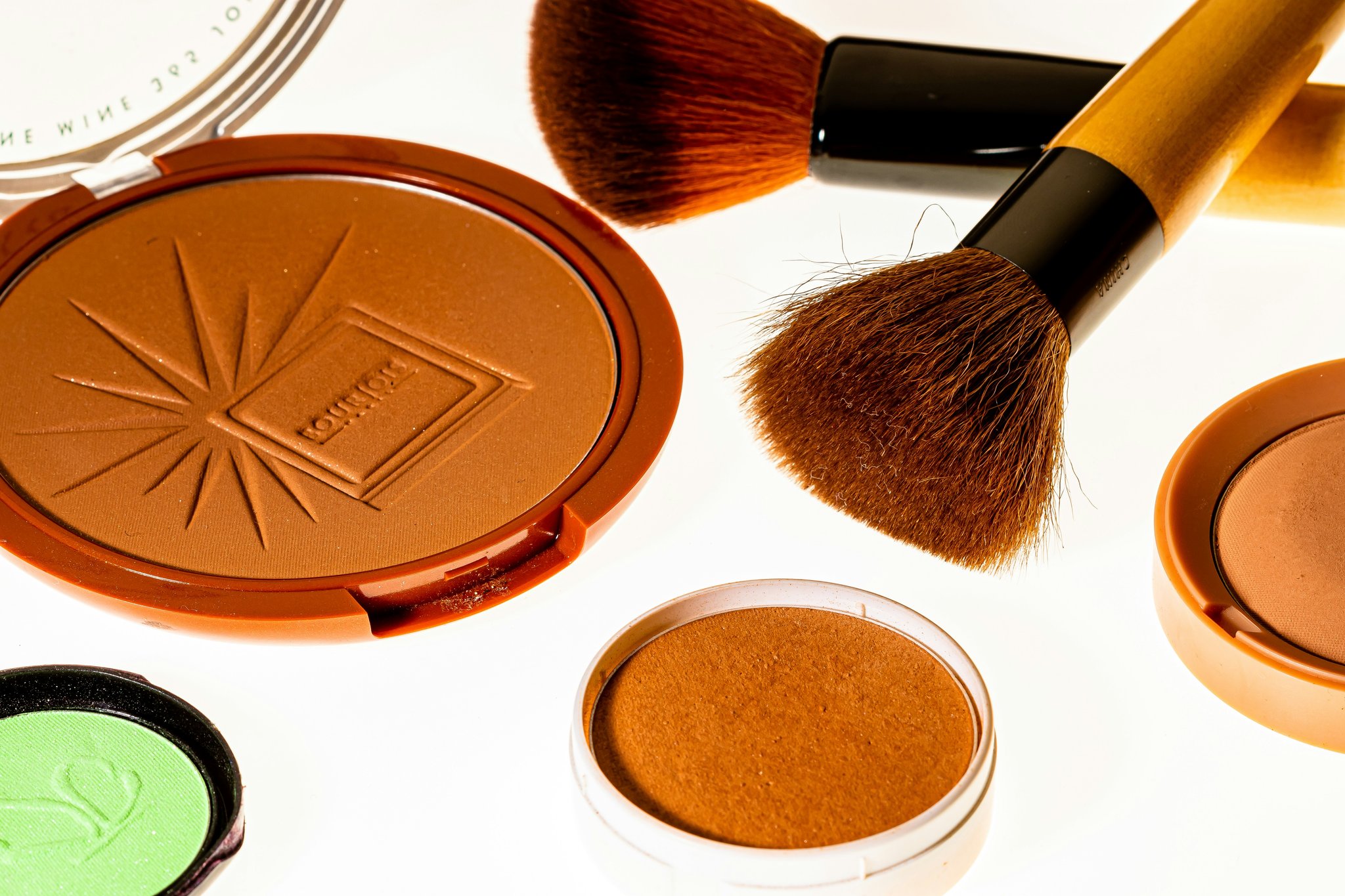 Close-up shot of someone applying brow pencil