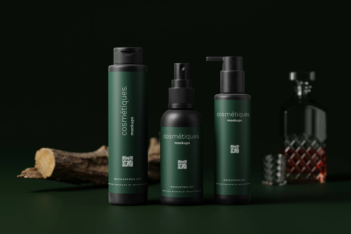 Various makeup sponges and brushes arranged neatly on a table